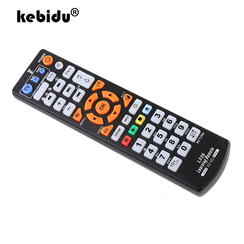 Kebidu TV Control remoto inalámbrico Smart Controller L336 con función de aprendizaje Control remoto para Smart TV DVD SAT
Kebidu TV Control remoto inalámbrico Smart Controller L336 con función de aprendizaje Control remoto para Smart TV DVD SAT