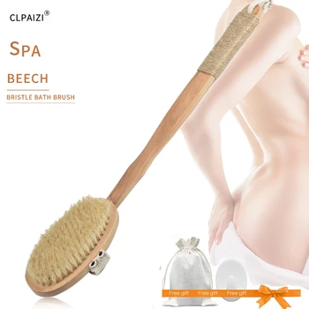 CLPAIZI Body Bath brush, Detachable Wooden Long Handled Natural Bristles Bath Shower Brush, Dry Massage Skin Exfoliator brush
CLPAIZI Body Bath brush, Detachable Wooden Long Handled Natural Bristles Bath Shower Brush, Dry Massage Skin Exfoliator brush