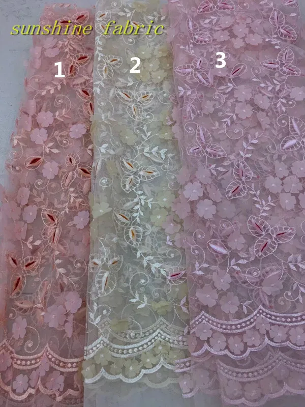 3D applique flower new fashion mesh tulle embroidery french net lace fabric in baby pink peach colour
3D applique flower new fashion mesh tulle embroidery french net lace fabric in baby pink peach colour