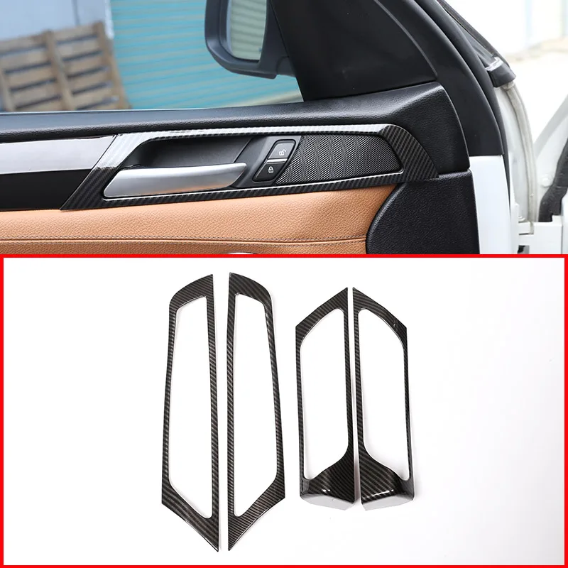 Углеродное волокно для BMW X3 F25 2014-2017 АБС-пластик Автомобильная внутренняя дверная