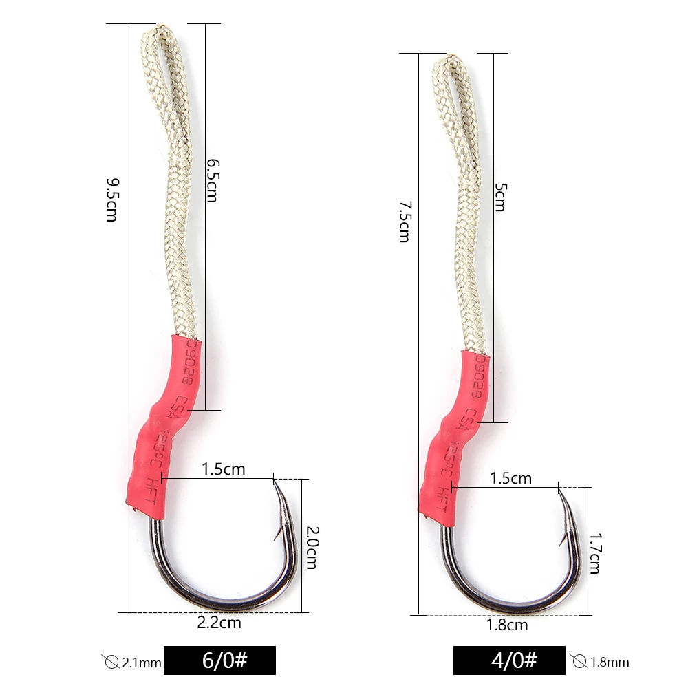 FISH KING 2PCS/Lot 6/0# 4/0# Stainless Steel Tuna Jig Hook Fishing Hooks Sea Ocean Pesca Fishing Tackle
FISH KING 2PCS/Lot 6/0# 4/0# Stainless Steel Tuna Jig Hook Fishing Hooks Sea Ocean Pesca Fishing Tackle