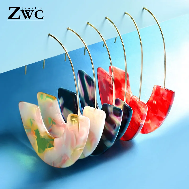 ZWC Acrylic Earrings 2019 Big Statement Earrings for Women Resin Semicircle Geometric Leopard Drop Earring Bohemian Jewelry Gift
ZWC Acrylic Earrings 2019 Big Statement Earrings for Women Resin Semicircle Geometric Leopard Drop Earring Bohemian Jewelry Gift