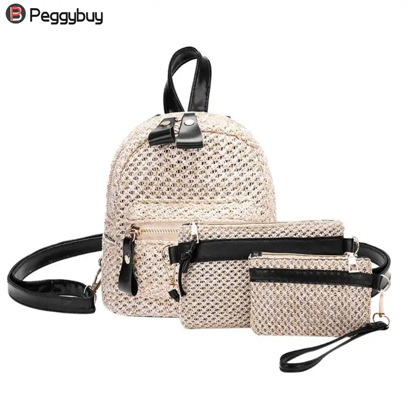 3pcs/Set Summer Woven Straw Backpacks Beach Composite Straw Backpack for Women Mochila Feminina
3pcs/Set Summer Woven Straw Backpacks Beach Composite Straw Backpack for Women Mochila Feminina