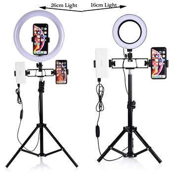 Dimmable LED Ring Light 10 inch Camera Tripod Stand Cell Phone Holder For YouTube Photography Photo Video Lighting Studio Kit
Dimmable LED Ring Light 10 inch Camera Tripod Stand Cell Phone Holder For YouTube Photography Photo Video Lighting Studio Kit