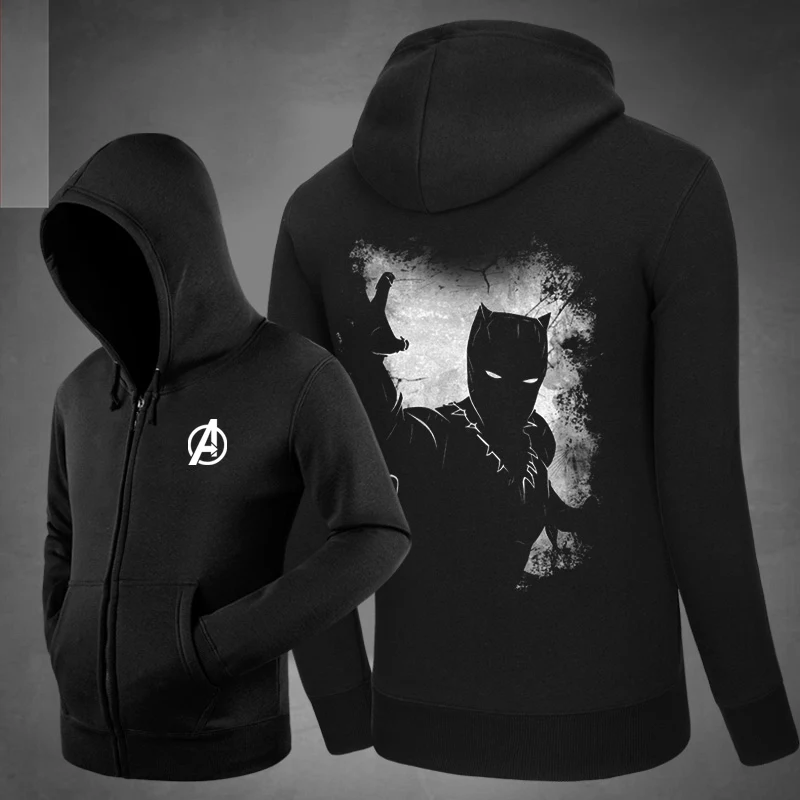 WBDDT Black Panther Hoodies Men Popular Marvel The Avengers Cotton Sweatshirt Side pockets Hoody Outerwear Unisex Zipper Coat
WBDDT Black Panther Hoodies Men Popular Marvel The Avengers Cotton Sweatshirt Side pockets Hoody Outerwear Unisex Zipper Coat
