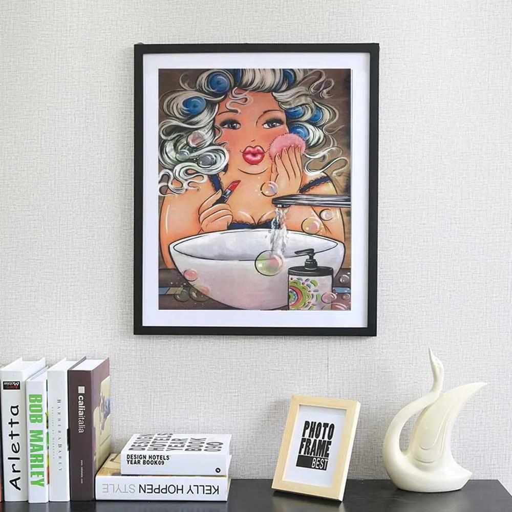 New Full Drill 5D DIY Diamond Painting " Fat Shower Woman" Washing Makeup Embroidery Cross Stitch Mosaic Home Beautiful Decor
New Full Drill 5D DIY Diamond Painting " Fat Shower Woman" Washing Makeup Embroidery Cross Stitch Mosaic Home Beautiful Decor