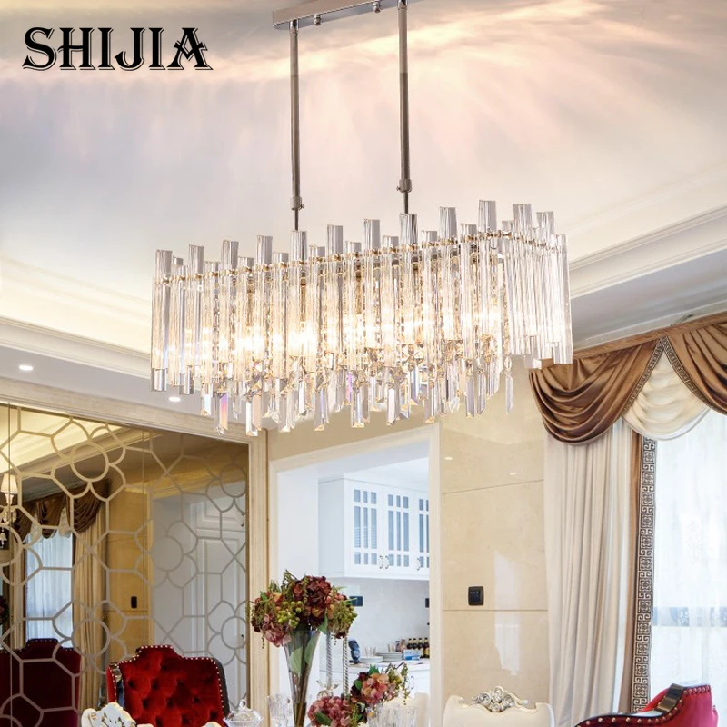Modern Rectangular LED Transparent Crystal Bedroom Chandelier for Living Room Hotel Decoration
Modern Rectangular LED Transparent Crystal Bedroom Chandelier for Living Room Hotel Decoration