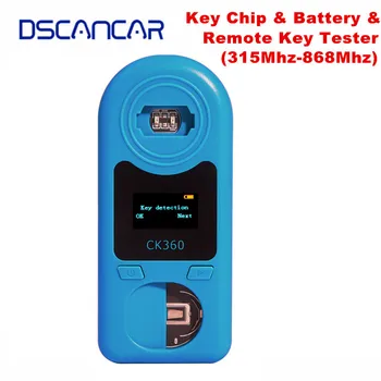 CK360 Easy Check Remote Key Frequency Tester for 315Mhz/433Mhz/868Mhz and Key Chip detection and Battery tester 3 in 1
CK360 Easy Check Remote Key Frequency Tester for 315Mhz/433Mhz/868Mhz and Key Chip detection and Battery tester 3 in 1
