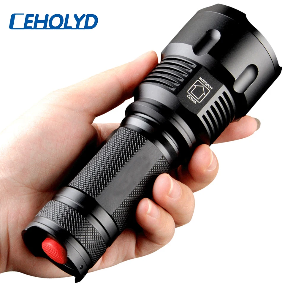 Cree XHP70 XHP50 XM-L2 U3 XM-L T6 LED Flashlight Waterproof Torch Zoomable Power 26650 18650 14500 AA rechargeable battery Light
Cree XHP70 XHP50 XM-L2 U3 XM-L T6 LED Flashlight Waterproof Torch Zoomable Power 26650 18650 14500 AA rechargeable battery Light