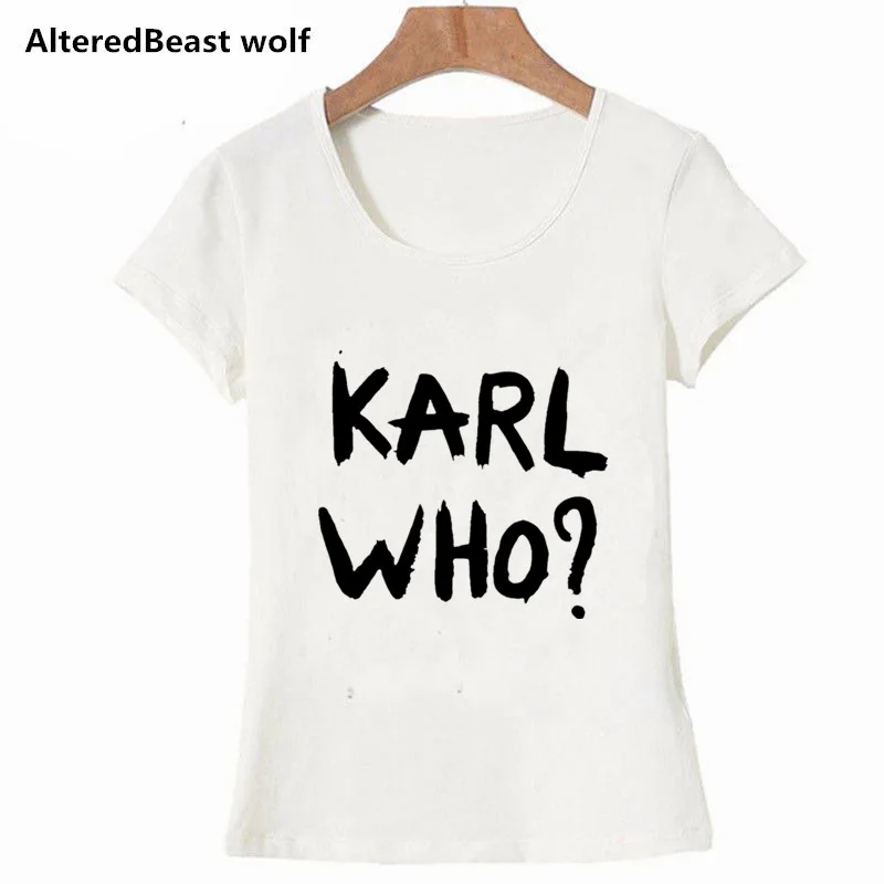 Fashion karl lagerfed Women Tops Ladies T-Shirt White KARL WHO T Shirts Funny Tee Shirt Male Short Sleeve female Tees
Fashion karl lagerfed Women Tops Ladies T-Shirt White KARL WHO T Shirts Funny Tee Shirt Male Short Sleeve female Tees