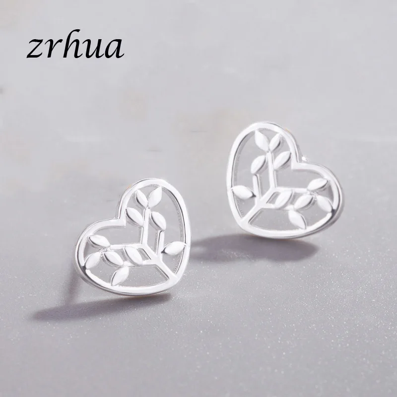 ZRHUA Popular Style Sterling Silver 925 High Quality Heart White Luxury Daily Wear Silver Earrings Personalized Hollow Leaf Type
ZRHUA Popular Style Sterling Silver 925 High Quality Heart White Luxury Daily Wear Silver Earrings Personalized Hollow Leaf Type