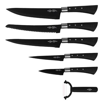 6PCS Stainless Steel Universal Knife Set Chef Slicer Bread Utility Knife with Ceramic Peeler kitchen Tools
6PCS Stainless Steel Universal Knife Set Chef Slicer Bread Utility Knife with Ceramic Peeler kitchen Tools