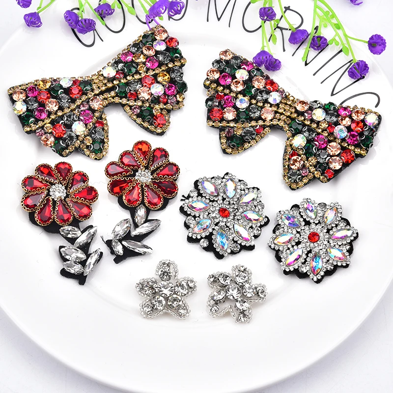 Glass Crystal Rhinestone Applique Sewing For Clothes AB Mix Color Flower For Wedding Dress Decoration Belt Shoes Embroidery DIY
Glass Crystal Rhinestone Applique Sewing For Clothes AB Mix Color Flower For Wedding Dress Decoration Belt Shoes Embroidery DIY