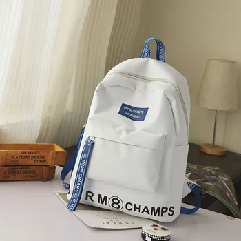 Simple Fashion Men Women Travel Backpack High Capacity Canvas Letters Pringting Student School Bag Student Rucksack AB@W3
Simple Fashion Men Women Travel Backpack High Capacity Canvas Letters Pringting Student School Bag Student Rucksack AB@W3