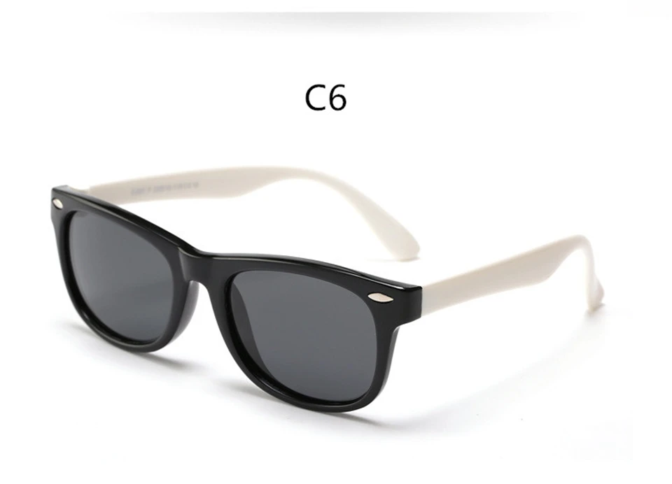 ALIKIAI Girls Sunglasses Kids Sun glasses Children Glasses Polarized Lenses Girls Boys Silicone UV400 Child Mirror Baby Eyewear (15)