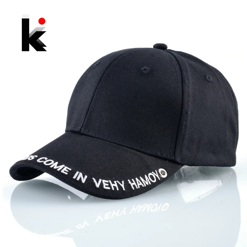 твердый бейсболка Для мужчин женщин хлопок Лето Snapback кепка Письма моды Вышивка