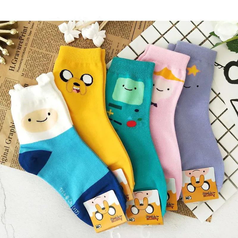 Cartoon Adventure Time with Finn and Jake socks Princess Bonnibel Bubblegum Ice King cute funny women spring autumn cotton sock
Cartoon Adventure Time with Finn and Jake socks Princess Bonnibel Bubblegum Ice King cute funny women spring autumn cotton sock