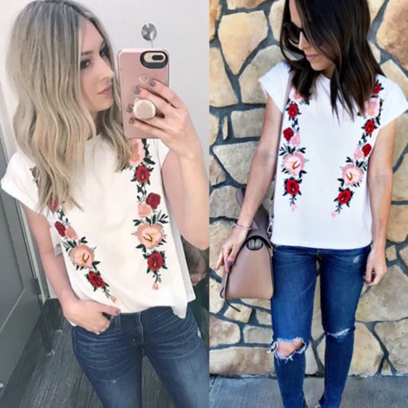 Fashion Women Ladies Summer Loose Tops Short Sleeve Blouse Casual Women's Floral Shirts Unique Design Flowers
Fashion Women Ladies Summer Loose Tops Short Sleeve Blouse Casual Women's Floral Shirts Unique Design Flowers