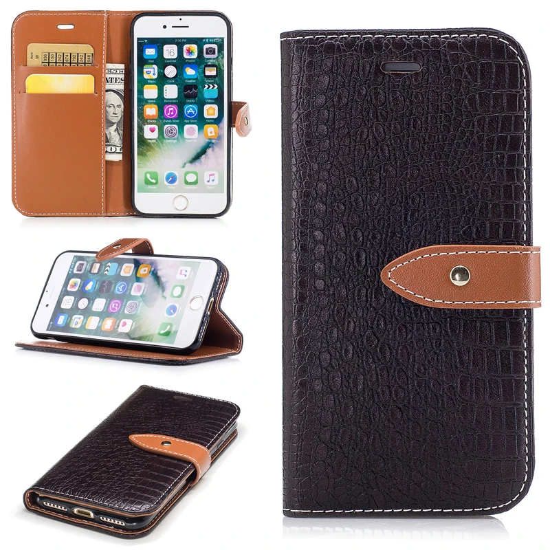 Anti-knock Crocodile Grain PU Leather Cases for iPhone 7 iPhone 8 Flip Mobile Phone Cases with Card Pocket & Kickstand & Buckle
Anti-knock Crocodile Grain PU Leather Cases for iPhone 7 iPhone 8 Flip Mobile Phone Cases with Card Pocket & Kickstand & Buckle