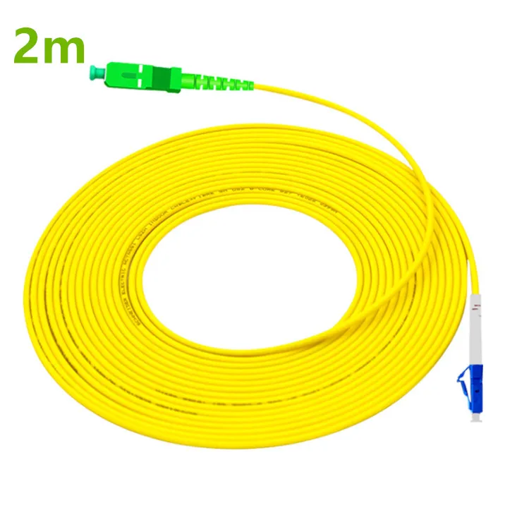 Optical Fiber Cable LC UPC to SC APC 2M G657A Fiber Patch Cable PVC SM Jumper Cable Ftth Fiber Optic Simplex 2.0mm PVC Cable
Optical Fiber Cable LC UPC to SC APC 2M G657A Fiber Patch Cable PVC SM Jumper Cable Ftth Fiber Optic Simplex 2.0mm PVC Cable