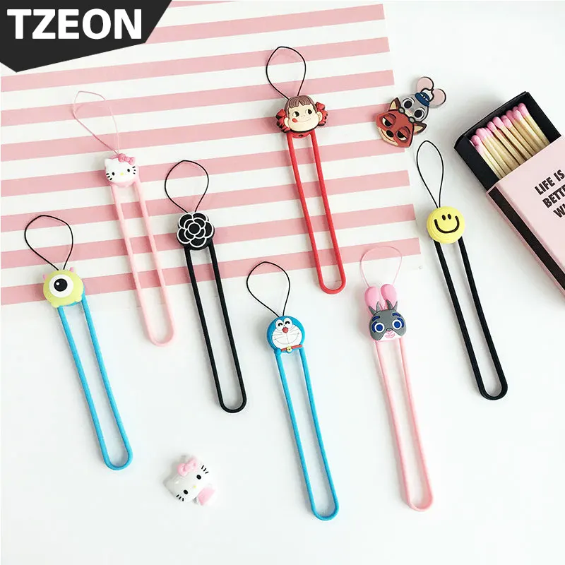 Kawaii Cute Anime Mobile Phone Strap Soft Silicone Rubber Rope Strap Hand Lanyard For IPhone Samsung Xiaomi Huawei Hang Lariat
Kawaii Cute Anime Mobile Phone Strap Soft Silicone Rubber Rope Strap Hand Lanyard For IPhone Samsung Xiaomi Huawei Hang Lariat