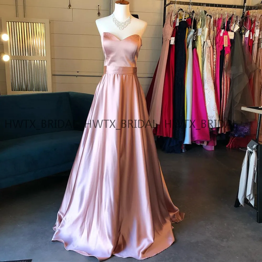Rose Gold Prom Dresses 2019 High Quality A Line Sweetheart Satin Long Floor Length Party Formal Evening Dress Vestidos de fiesta
Rose Gold Prom Dresses 2019 High Quality A Line Sweetheart Satin Long Floor Length Party Formal Evening Dress Vestidos de fiesta