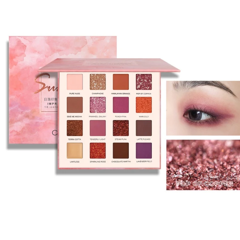 16 Color Sequin Shimmer Matte Eyeshadow Palette Waterproof Smudge-proof Easy to Wear Glitter Shinning Eye Shadow
16 Color Sequin Shimmer Matte Eyeshadow Palette Waterproof Smudge-proof Easy to Wear Glitter Shinning Eye Shadow
