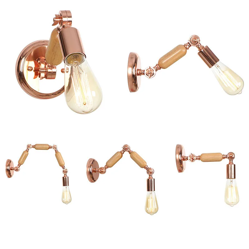 Modern wall lamp aisle bedside bedroom Nordic creative personality cafe corridor rose gold multi-section lamps | Освещение