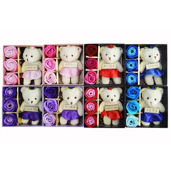 The small gift box rose flower soap soap flower flower and bear the promotional activities of wedding supplies wholesale
The small gift box rose flower soap soap flower flower and bear the promotional activities of wedding supplies wholesale