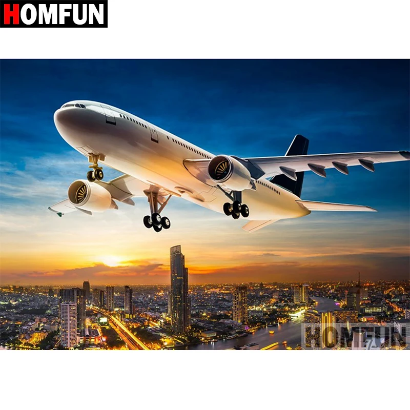 HOMFUN Full Square/Round Drill 5D DIY Diamond Painting "Aircraft Scenic" Embroidery Cross Stitch 5D Home Decor Gift A07896
HOMFUN Full Square/Round Drill 5D DIY Diamond Painting "Aircraft Scenic" Embroidery Cross Stitch 5D Home Decor Gift A07896