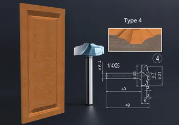 1Pc Trimmer CNC Engraving Router Bit Woodworking Mill Cabinet Door Sheet Patterns Chamfer Carving Tool model 4
1Pc Trimmer CNC Engraving Router Bit Woodworking Mill Cabinet Door Sheet Patterns Chamfer Carving Tool model 4