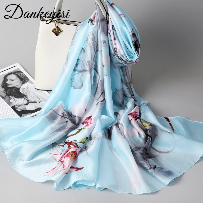 DANKEYISI Long Silk Scarf Women Floral Print Scarf Female Soft Pashmina Shawl Femme Long Bandana Bufanda Foulard
DANKEYISI Long Silk Scarf Women Floral Print Scarf Female Soft Pashmina Shawl Femme Long Bandana Bufanda Foulard