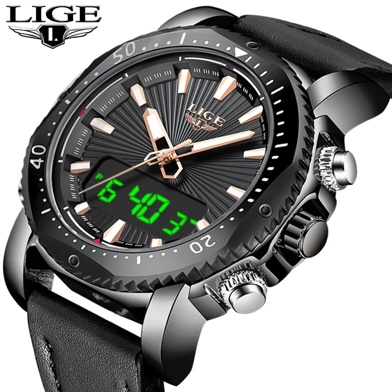 2019 New LIGE Mens Watches Top Brand Luxury Men's Analog Digital Quartz Watch Men Sports Waterproof Wristwatch Erkek Kol Saati
2019 New LIGE Mens Watches Top Brand Luxury Men's Analog Digital Quartz Watch Men Sports Waterproof Wristwatch Erkek Kol Saati