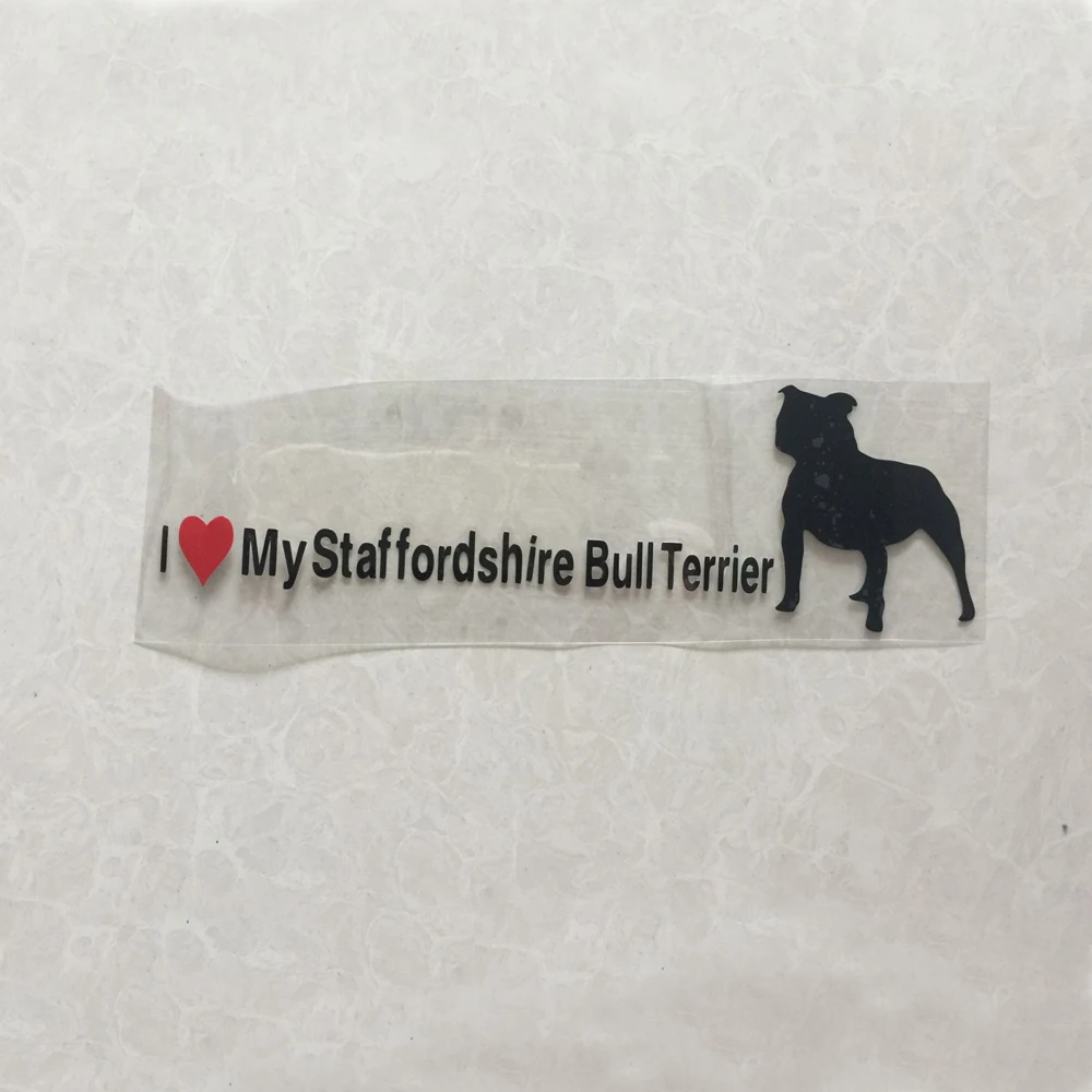 (50 pieces /lot) Wholesale I Love My staffordshire Bull Terrier vinyl dog window car stickers decals car styling
(50 pieces /lot) Wholesale I Love My staffordshire Bull Terrier vinyl dog window car stickers decals car styling
