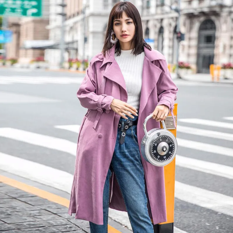 Lavender purple pink maxi long trench coat women autumn vintage oversize plus size double breasted x-long trench coat 2018
Lavender purple pink maxi long trench coat women autumn vintage oversize plus size double breasted x-long trench coat 2018