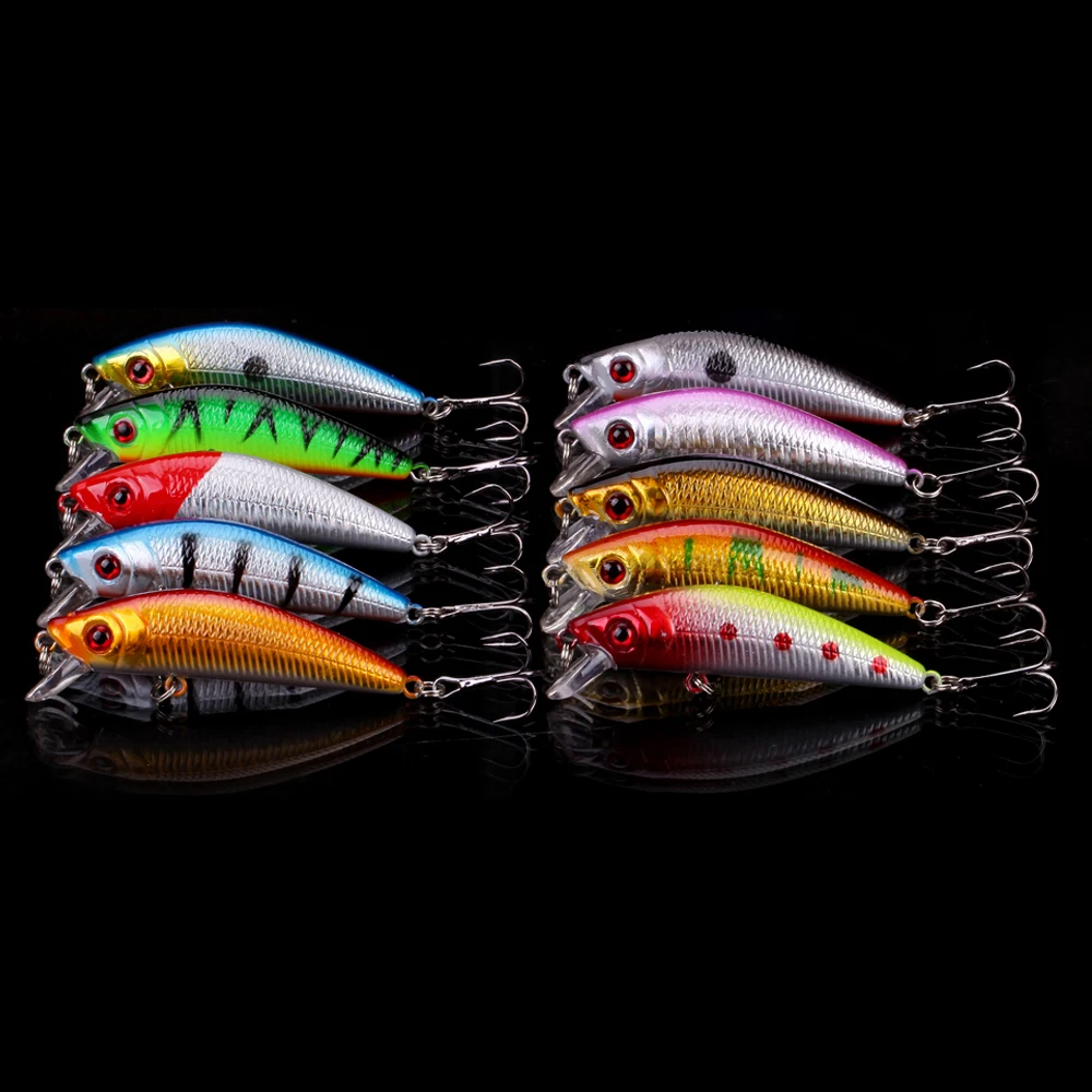 WALK FISH 10PCS/Lot 7cm 7.5g Minnow Lure Sea Fishing Tackle Fishing Kit Hard Bait Jig Wobbler Plastic Lure Fishery Feeder
WALK FISH 10PCS/Lot 7cm 7.5g Minnow Lure Sea Fishing Tackle Fishing Kit Hard Bait Jig Wobbler Plastic Lure Fishery Feeder