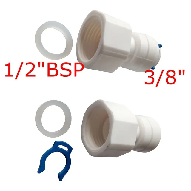 2pcs 3/8" OD Tube 1/2" BSP female Quick Connector RO Water Purifier Reverse Osmosis Aquarium System Connector Fitting
2pcs 3/8" OD Tube 1/2" BSP female Quick Connector RO Water Purifier Reverse Osmosis Aquarium System Connector Fitting