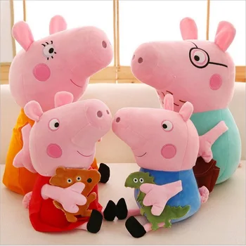 Original 4Pcs/Set Peppa Pig George Animal Stuffed Plush Toys Family Pink Pepa Pig Dolls Christma Gifts Toy For Girl Children
Original 4Pcs/Set Peppa Pig George Animal Stuffed Plush Toys Family Pink Pepa Pig Dolls Christma Gifts Toy For Girl Children