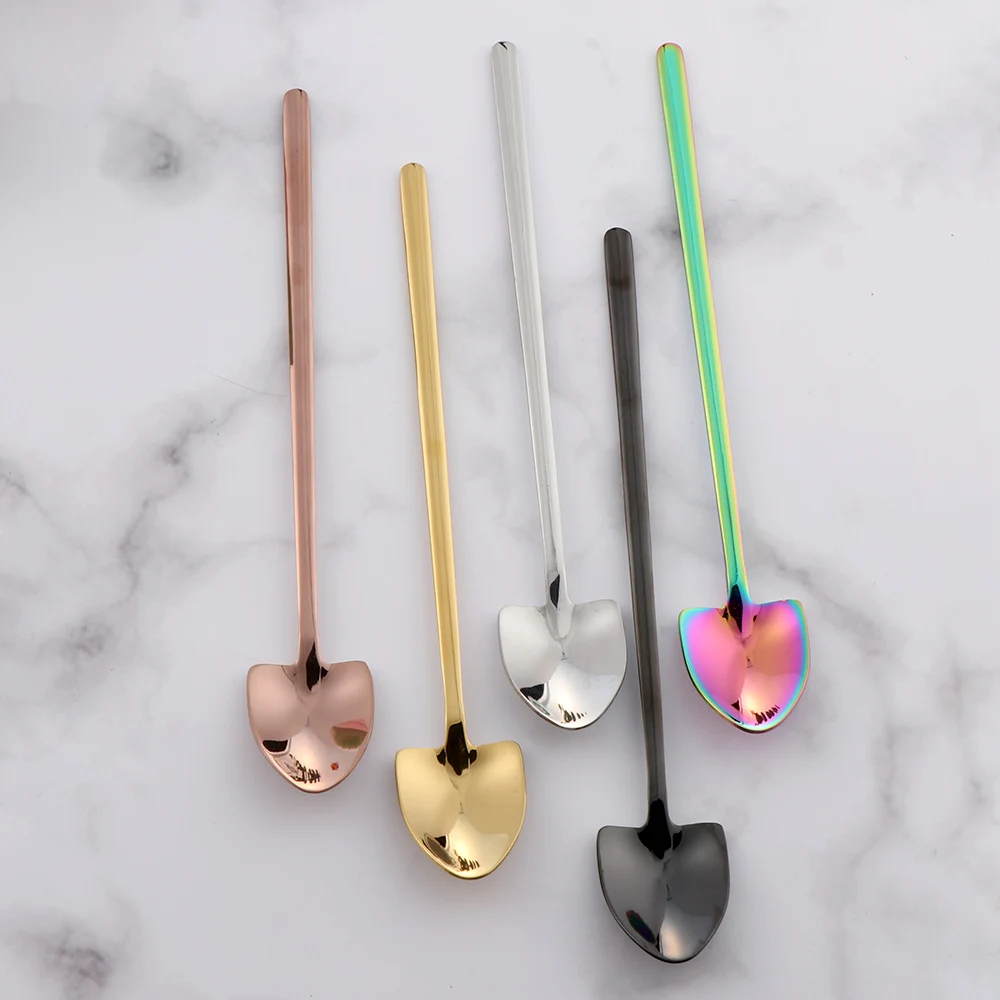 1PC Stainless Steel Sharp Shovel Coffee Spoon Long Handle Stirring Scoop Dessert Flatware Milk Tea Cafe Kitchen Tableware
1PC Stainless Steel Sharp Shovel Coffee Spoon Long Handle Stirring Scoop Dessert Flatware Milk Tea Cafe Kitchen Tableware