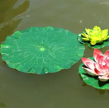 40 cm Garden Home Decor Artificial Flower Lotus Leaf EVA Material Fish Tank Water Pool Decorations Green Plant Craft Ornament
40 cm Garden Home Decor Artificial Flower Lotus Leaf EVA Material Fish Tank Water Pool Decorations Green Plant Craft Ornament