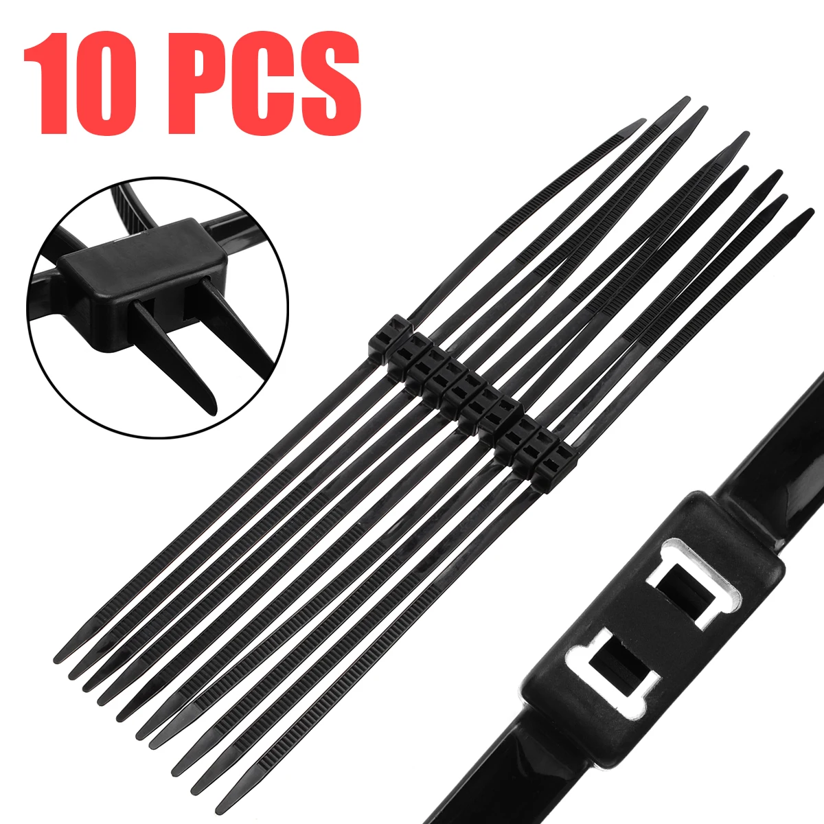 10Pcs/Lot Plastic Double Flex Cuff Disposable Restraint Zip Tie Self Locking Nylon Cable Ties 12mmx700mm
10Pcs/Lot Plastic Double Flex Cuff Disposable Restraint Zip Tie Self Locking Nylon Cable Ties 12mmx700mm