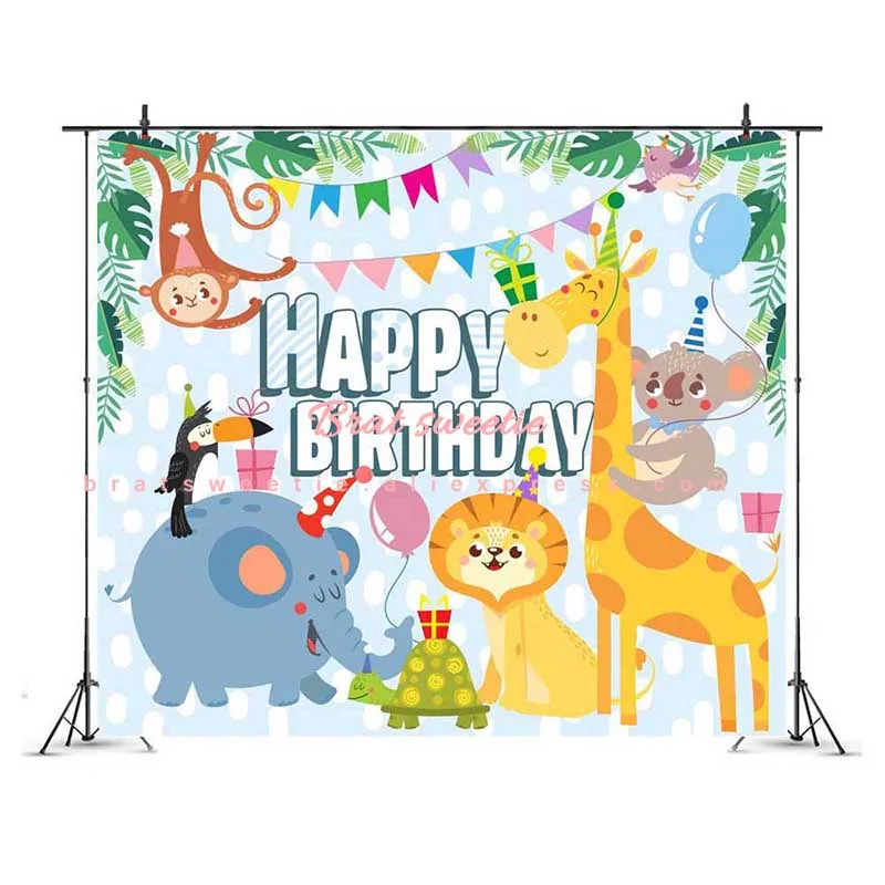 Jungle Party Decorations Backdrops Animals Dinosaur Safari Happy Birthday Party Background Photo Booth Props
Jungle Party Decorations Backdrops Animals Dinosaur Safari Happy Birthday Party Background Photo Booth Props