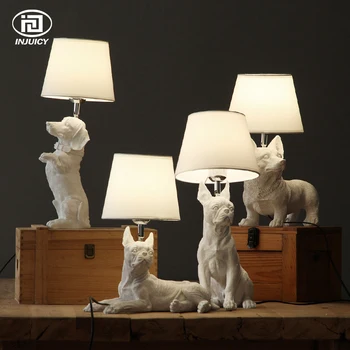 LOFT Vintage Resin Pet Dog Table Lights Retro Dog Art Lamp Bedroom Bedside Children's Room Study Decor Restaurant Cafe Desk Lamp
LOFT Vintage Resin Pet Dog Table Lights Retro Dog Art Lamp Bedroom Bedside Children's Room Study Decor Restaurant Cafe Desk Lamp