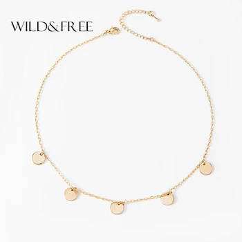 Wild&Free New Arrival Gold Sequins Coin Tassel Choker Women Charms Choker Jewelry Simple Chain Chokers Necklaces for Women
Wild&Free New Arrival Gold Sequins Coin Tassel Choker Women Charms Choker Jewelry Simple Chain Chokers Necklaces for Women
