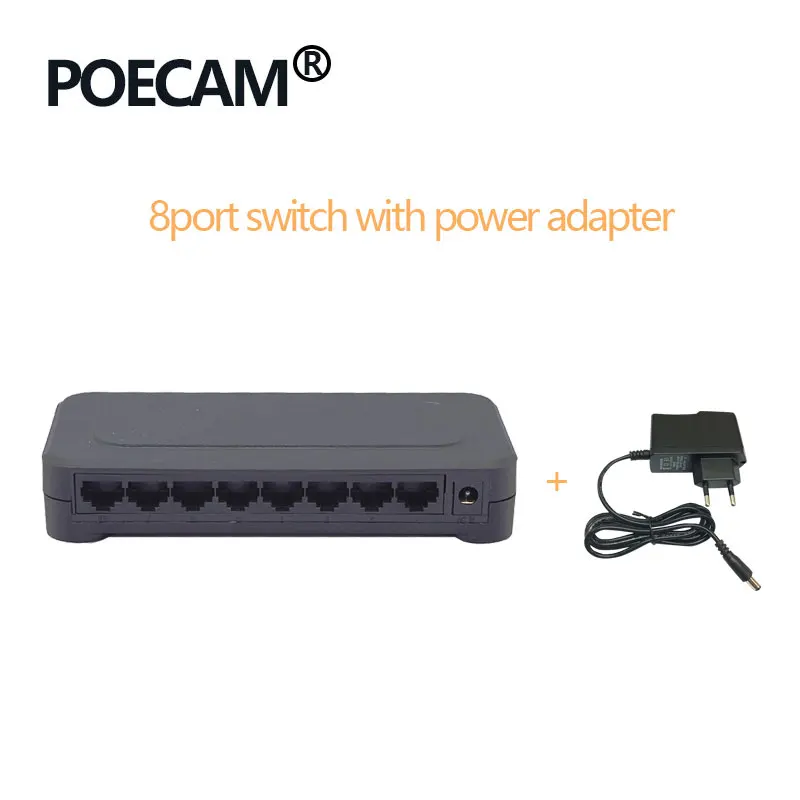 8 Port 10/100Mbps Fast Network Ethernet Switch Hub Support Computer PC Tablet Company Camera LED Screen Share Data
8 Port 10/100Mbps Fast Network Ethernet Switch Hub Support Computer PC Tablet Company Camera LED Screen Share Data