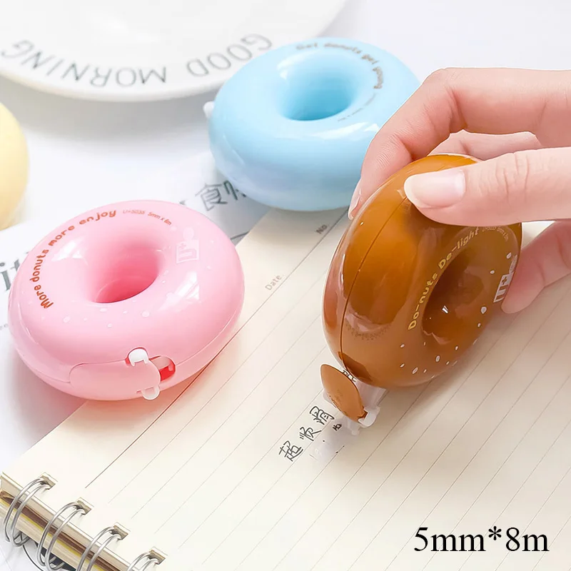 Creative Kawaii Donuts Correction Tape Cute Plastic Corrector Tape Novelty Item Korean Stationery Student 1529
Creative Kawaii Donuts Correction Tape Cute Plastic Corrector Tape Novelty Item Korean Stationery Student 1529