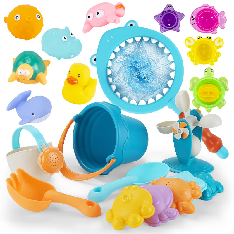 21PCS Baby Bath Toys Fishing Network Organize RubbleToy Swimming Classes Play Beach Spray Water Bathroom ChildrenToy
21PCS Baby Bath Toys Fishing Network Organize RubbleToy Swimming Classes Play Beach Spray Water Bathroom ChildrenToy