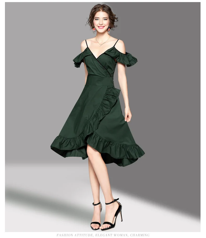 Summer New Fashion High Quality Elegant V-Neck Asymmetrical Dress Spanghetti Strap Butterfly Sleeve Dress
Summer New Fashion High Quality Elegant V-Neck Asymmetrical Dress Spanghetti Strap Butterfly Sleeve Dress