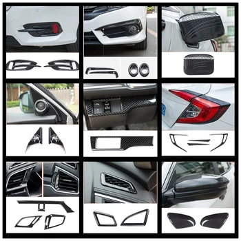 Carbon fiber car interior+exterior refit decorative decoration cover trims For Honda Civic 10th 2016 2017 2018
Carbon fiber car interior+exterior refit decorative decoration cover trims For Honda Civic 10th 2016 2017 2018