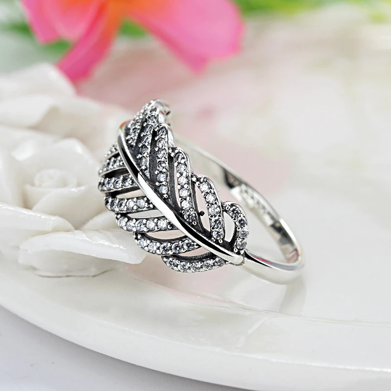 Popular Silver Color Feather Clear Zircon Brand Rings Compatible With Fashion Jewelry Wedding Rings For Women Accessories Gift
Popular Silver Color Feather Clear Zircon Brand Rings Compatible With Fashion Jewelry Wedding Rings For Women Accessories Gift